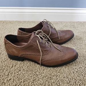 Cole Haan Women Brown Leather Oxfords in Size 11